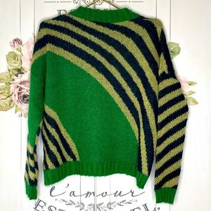 NICCOLAI Made in Italy Green Mohair Blend Sweater